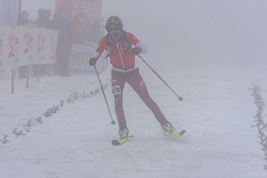 Arinsal, Andorra: 2021 March 6: BOSCACCI Michele in ISMF WC Comapedrosa 2021 Andorra. Individual Race