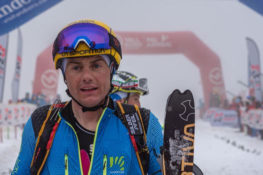 Arinsal, Andorra: 2021 March 6: BOSCACCI Michele in ISMF WC Comapedrosa 2021 Andorra. Individual Race