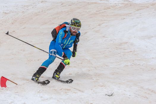 Arinsal, Andorra: 2021 March 6: ANTONIOLI Robert ITA in ISMF WC Comapedrosa 2021 Andorra. Individual Race