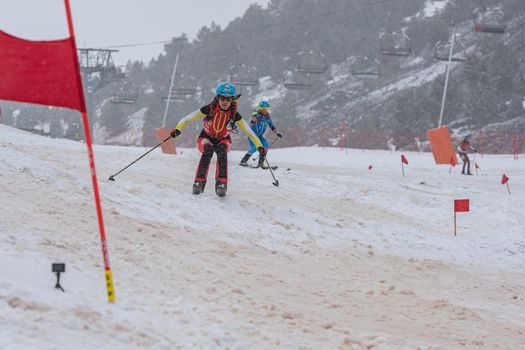 Arinsal, Andorra: 2021 March 6: GARCIA FARRES Marta ESP in ISMF WC Comapedrosa 2021 Andorra. Individual Race Woman