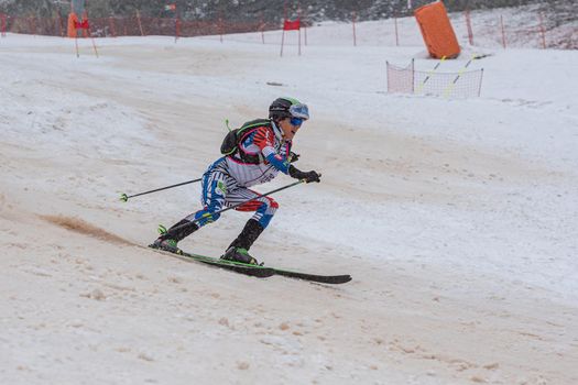 Arinsal, Andorra: 2021 March 6: JAGERCIKOVA Marianna SVK in ISMF WC Comapedrosa 2021 Andorra. Individual Race Woman