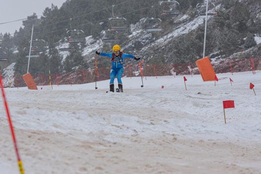 Arinsal, Andorra: 2021 March 6: MARTINI Mara ITA in ISMF WC Comapedrosa 2021 Andorra. Individual Race Woman