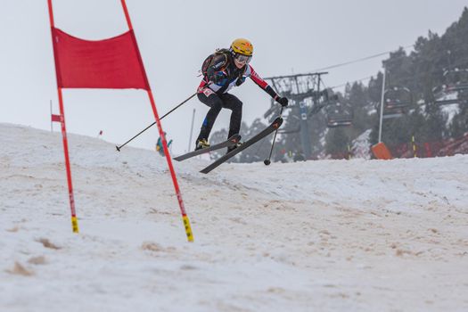 Arinsal, Andorra: 2021 March 6: GACHET MOLLARET Axelle FRA  ISMF WC Comapedrosa 2021 Andorra. Individual Race Woman