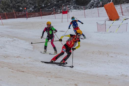Arinsal, Andorra: 2021 March 6: BOSCACCI Michele in ISMF WC Comapedrosa 2021 Andorra. Individual Race