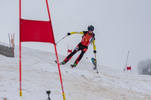Arinsal, Andorra: 2021 March 6: COLL TURRA Pau ESP in ISMF WC Comapedrosa 2021 Andorra. Individual Race