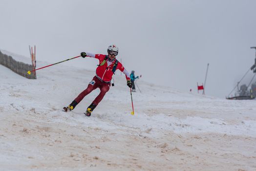 Arinsal, Andorra: 2021 March 6: ARNOLD Iwan SUI in ISMF WC Comapedrosa 2021 Andorra. Individual Race