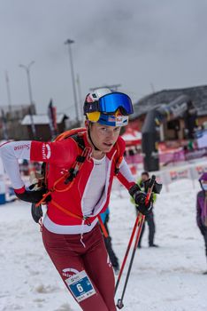 Arinsal, Andorra: 2021 March 6: BONNET Rémi SUi in ISMF WC Comapedrosa 2021 Andorra. Individual Race