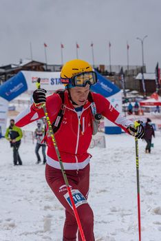 Arinsal, Andorra: 2021 March 6: MARTI Werner SUI in ISMF WC Comapedrosa 2021 Andorra. Individual Race