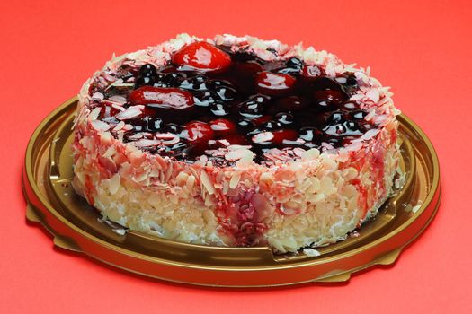 Food and desserts. Beautiful delicious cheesecake cake. High quality photo