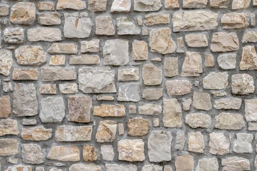 Decorative stone wall. Ideal for textures and backgrounds.