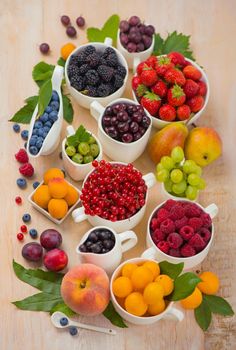 berry mix isolated on a white background.