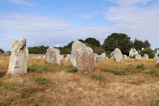 Alignments of Carnac - the largest megalithic site in the world, Carnac, Brittany, France