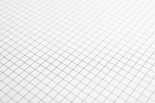 Sheet of notebook with grid texture as background, space for text