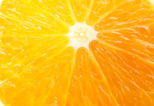 Fresh slice orange as background, space for text and closeup. Fresh citrus fruit