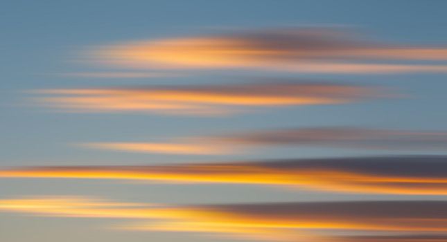 Blurred nature background.  Sky and clouds in motion blur