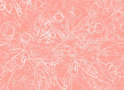Abstract pattern with lines. Image in trendy living coral color