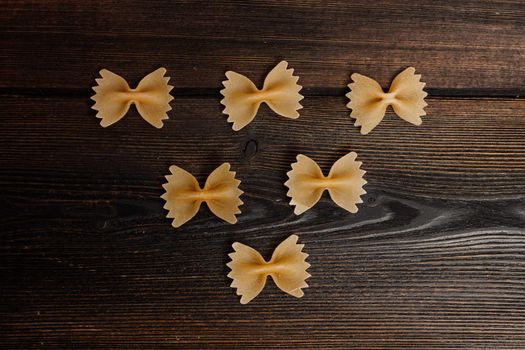 italian pasta cherry tomatoes cooking food kitchen wooden table. High quality photo