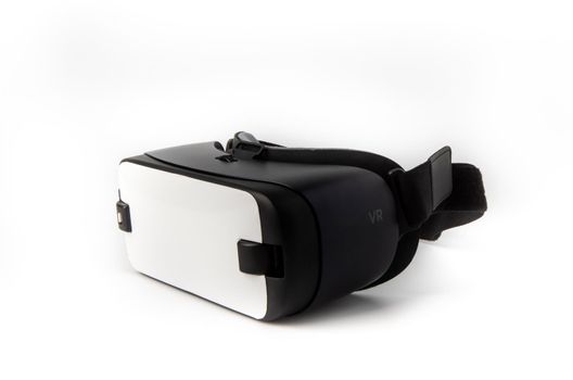 Virtual reality glasses on white background