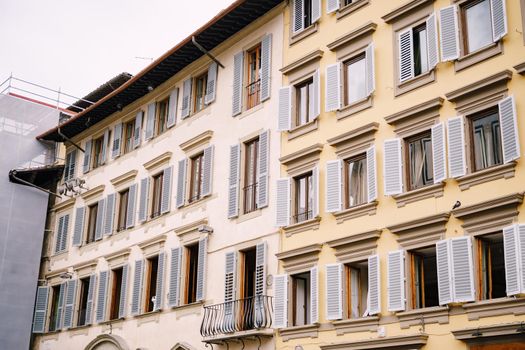 The facade of a building in Florence, Italy