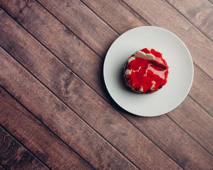 cake red Velvet marmalade sweets dessert for tea. High quality photo