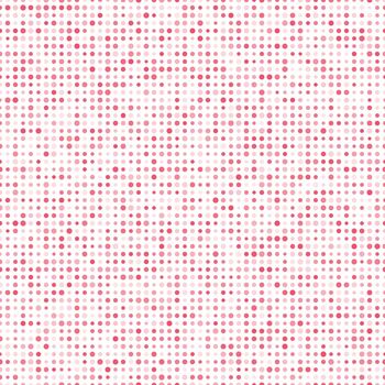 Abstract fashion polka dots background. White seamless pattern with pink gradient circles. Template design for invitation, poster, card, flyer, banner, textile, fabric.