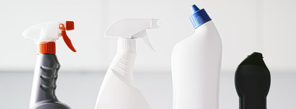 Cleaning products as housekeeping concept at home