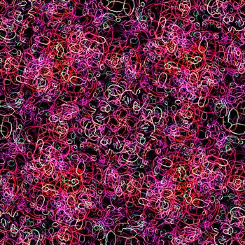 Seamless Abstract pattern with color lines on dark background