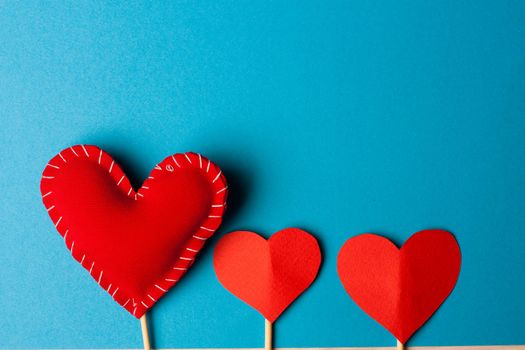 heart on a stick gift valentine decoration holiday romance. High quality photo