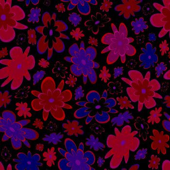 Trendy fabric pattern with miniature flowers.Summer print.Fashion design.Motifs scattered random.Elegant template for fashion prints.Good for fashion,textile,fabric,gift wrapping paper.Burgundy black.