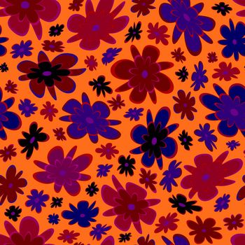 Trendy fabric pattern with miniature flowers.Summer print.Fashion design.Motifs scattered random.Elegant template for fashion prints.Good for fashion,textile,fabric,gift wrapping paper.Burgundy coral.