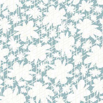 Trendy fabric pattern with miniature flowers and lines.Summer print.Fashion design.Motifs scattered random.Elegant template prints.Good for fashion,textile,fabric,gift wrapping paper.White azure.