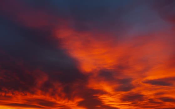 Nature background. Morning sky. Dramatic sunrise sky.