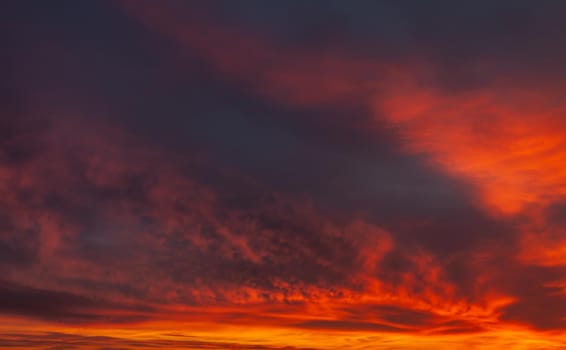 Nature background. Morning sky. Dramatic sunrise sky.