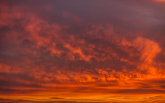Nature background. Morning sky. Dramatic sunrise sky.