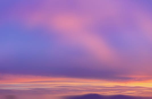 Blurred nature background. Morning sky. Dramatic sunrise sky.
