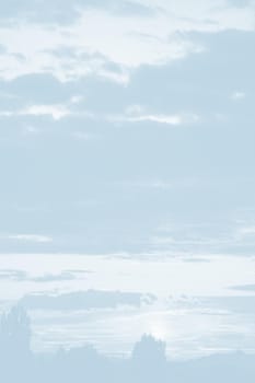 Natural sky background with clouds in light tonality. Abstract nature image for background use.