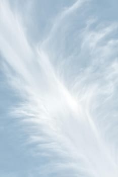 Natural sky background with clouds in light tonality. Abstract nature image for background use.