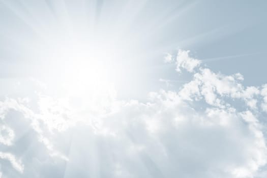 Natural sky background with clouds in light tonality. Abstract nature image for background use.