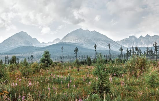 Mountains in National Park High Tatra. Slovakia, Europe
