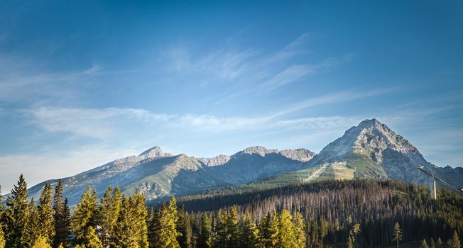 National Park High Tatra. Mountains near Strbske pleso, Slovakia, Europe