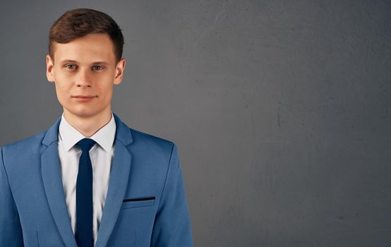 business man in tie communication official work finance. High quality photo