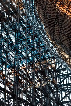 BRUSSELS, BELGIUM - May 14, 2019: Interior view of the EU Council building during the 10th EU-Eastern Partnership council meeting.