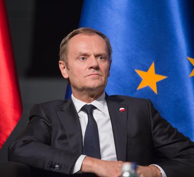 GDANSK, POLAND - May 07, 2015: President of the European Council, Donald Tusk during events to mark the 70th anniversary of the victory over Nazism in Europe