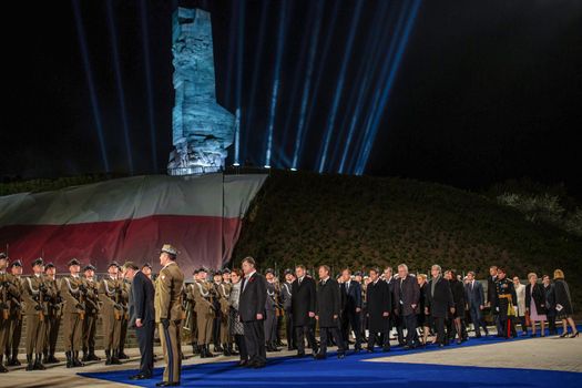 GDANSK, POLAND - May 08, 2015: President of Ukraine Petro Poroshenko during events to mark the 70th anniversary of the victory over Nazism in Europe in Gdansk (Poland)