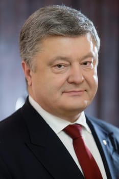 BERLIN, GERMANY - Jan 30, 2017: President of Ukraine Petro Poroshenko during an official visit to the Federal Republic of Germany