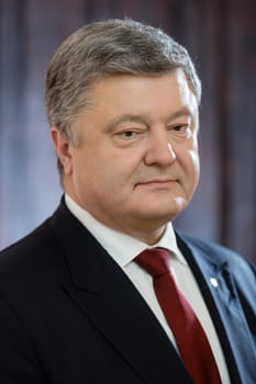 BERLIN, GERMANY - Jan 30, 2017: President of Ukraine Petro Poroshenko during an official visit to the Federal Republic of Germany