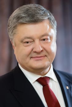 BERLIN, GERMANY - Jan 30, 2017: President of Ukraine Petro Poroshenko during an official visit to the Federal Republic of Germany