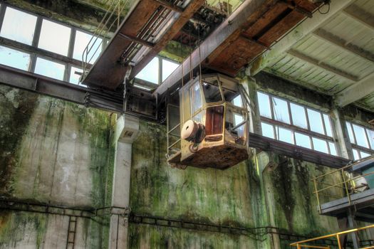 Abandoned iron ore mine in the Ore Mountains, Czech Republic