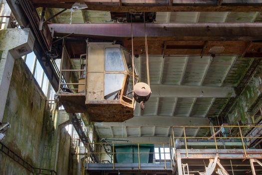 Abandoned iron ore mine in the Ore Mountains, Czech Republic