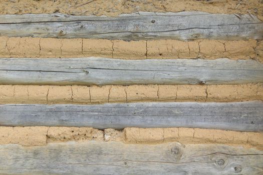 Cladding - detail of the wall of an old half-timbered cottage